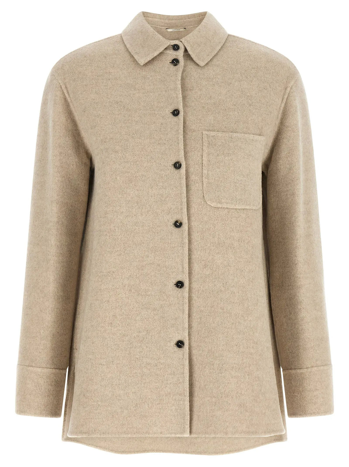 'S Max Mara Beige Virgin Wool Shell Jacket