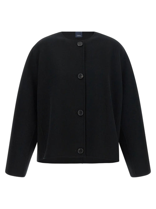 Veste longue en laine noire 'S Max Mara