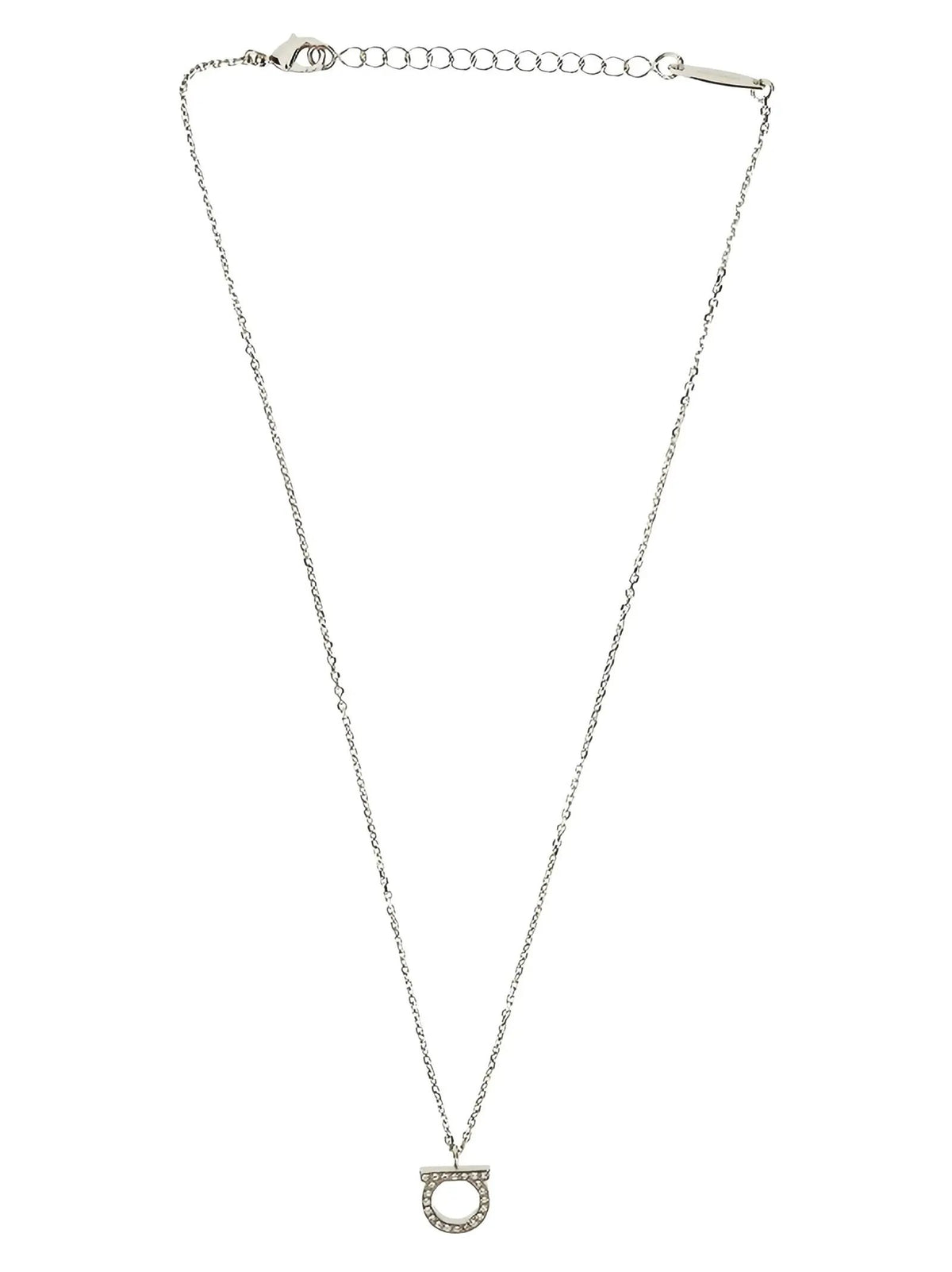 Ferragamo Silver Brass Necklace