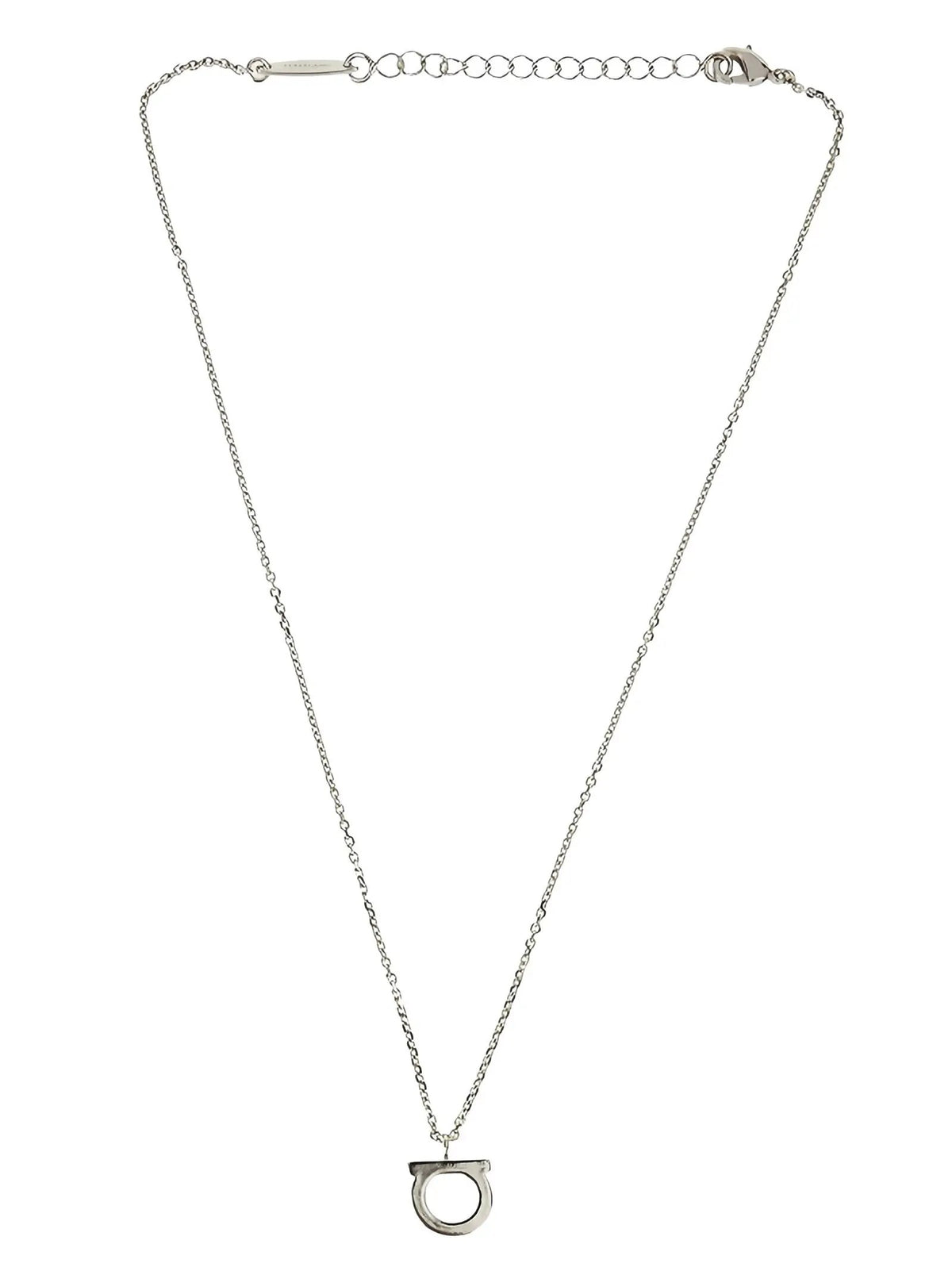 Ferragamo Silver Brass Necklace