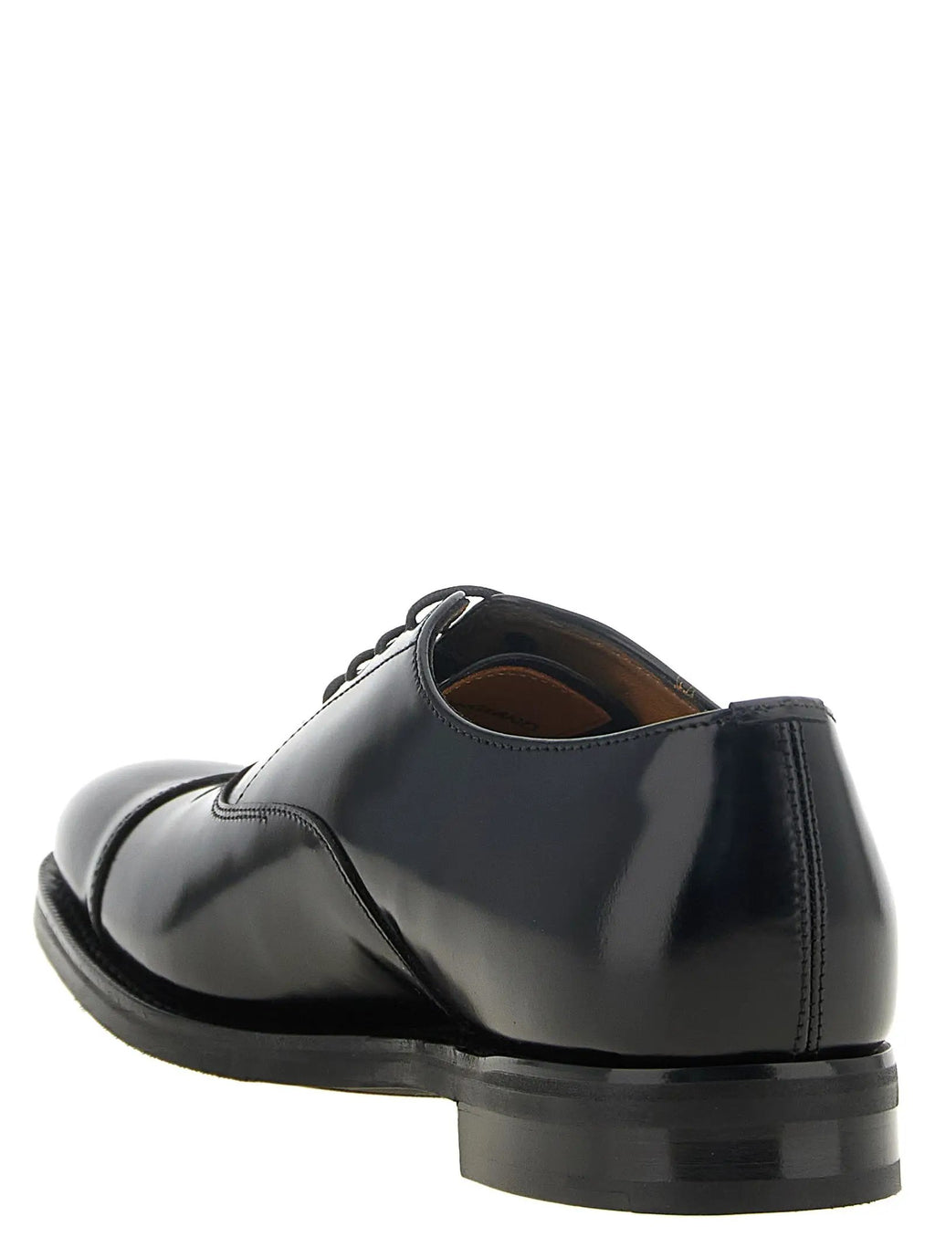 Church's Black Calfskin Oxfords And Derbies