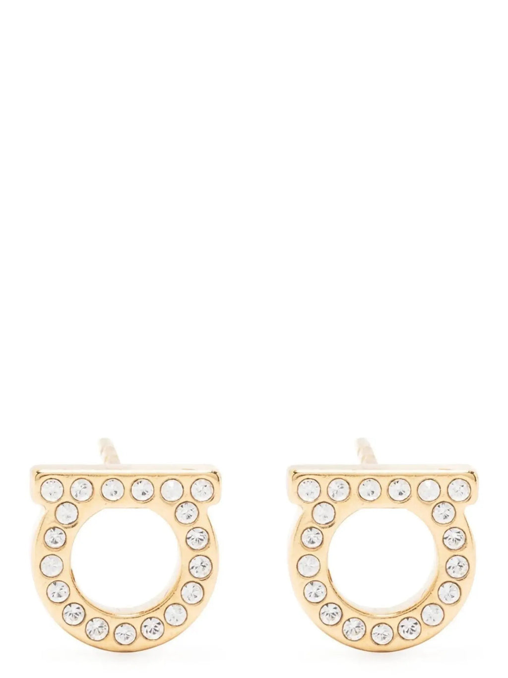 Ferragamo Gold Brass Earrings