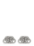 Boucles d'oreilles Balenciaga en laiton argenté