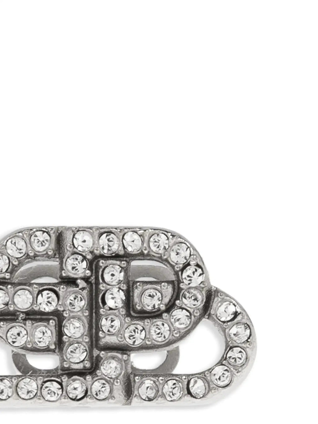 Boucles d'oreilles Balenciaga en laiton argenté
