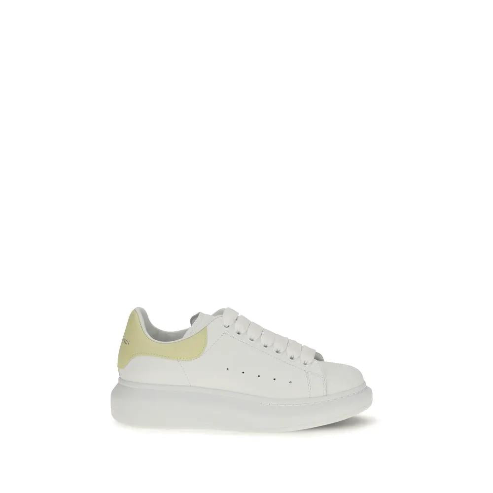 Baskets épaisses Alexander McQueen en cuir de veau blanc Bos Taurus