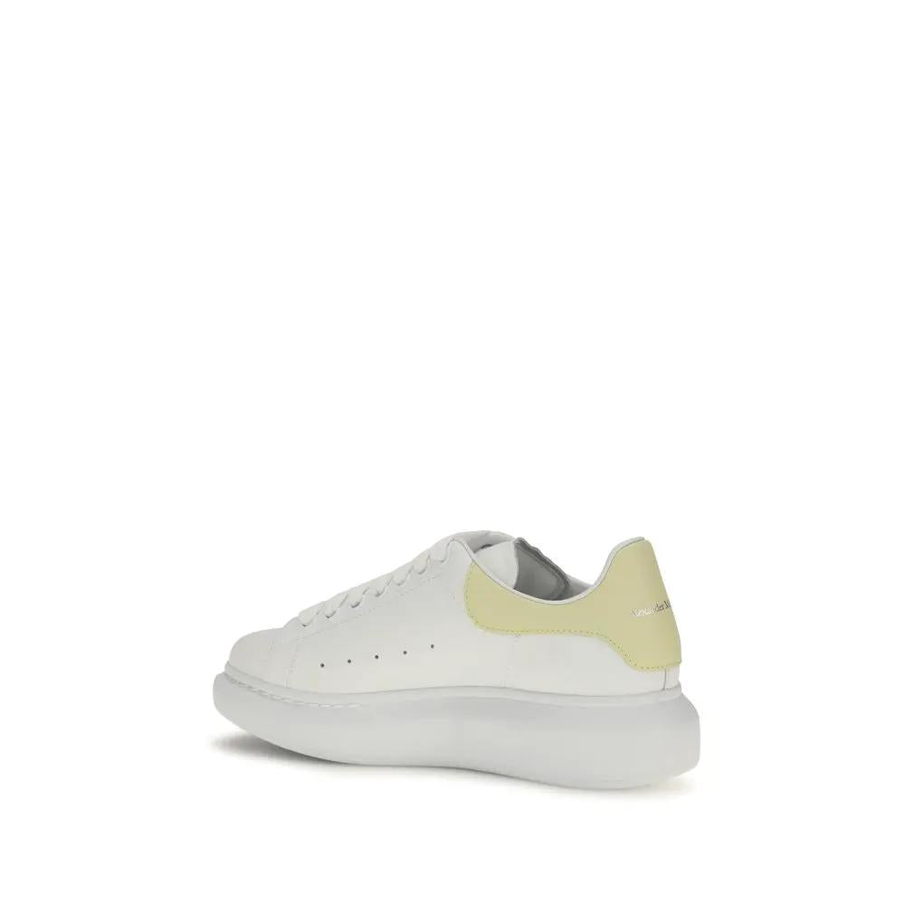 Baskets épaisses Alexander McQueen en cuir de veau blanc Bos Taurus