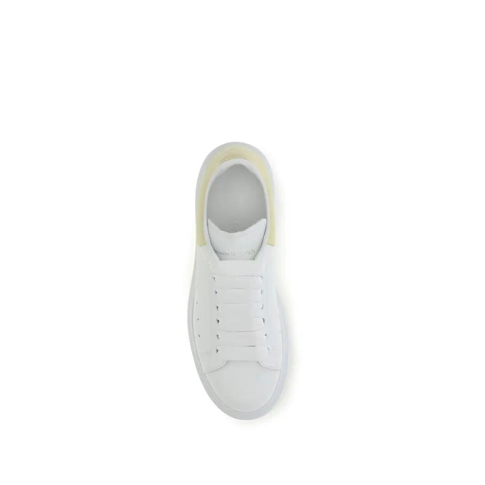 Baskets épaisses Alexander McQueen en cuir de veau blanc Bos Taurus