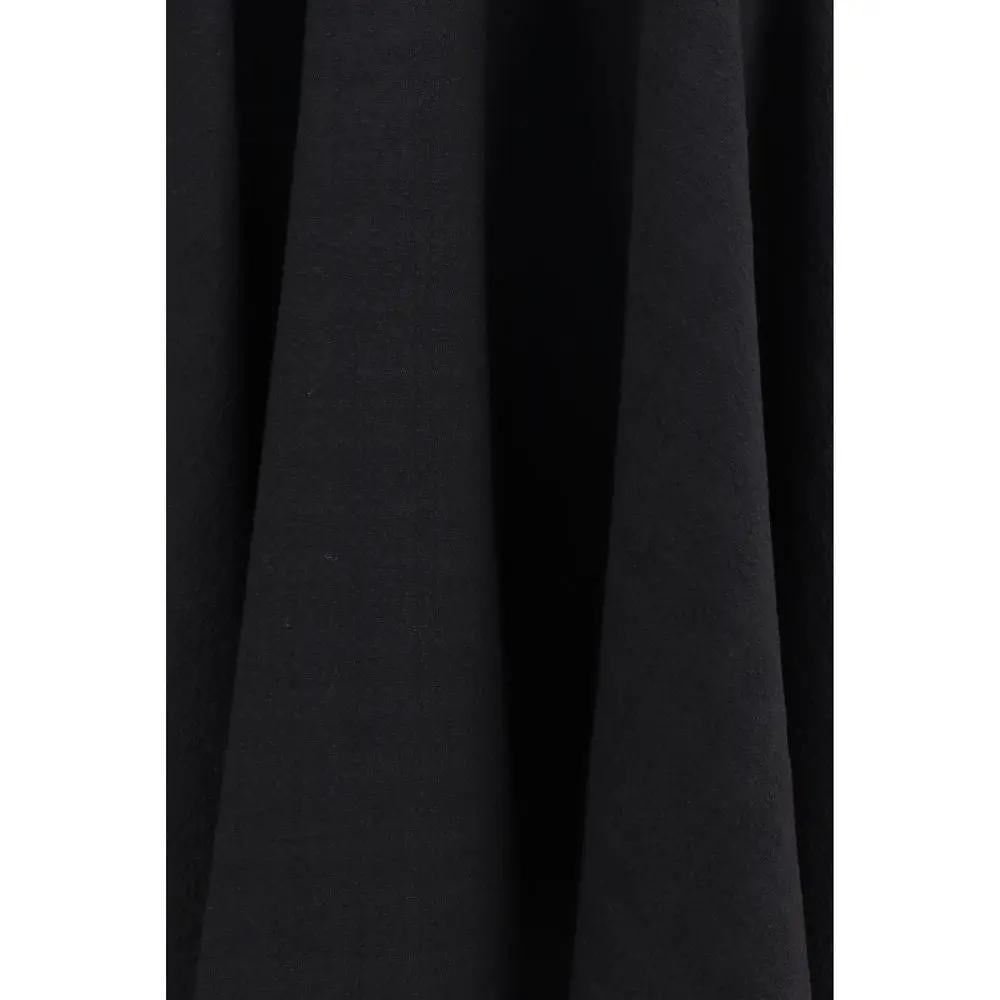 Lardini Black Wool Oves Aries Midi Skirt