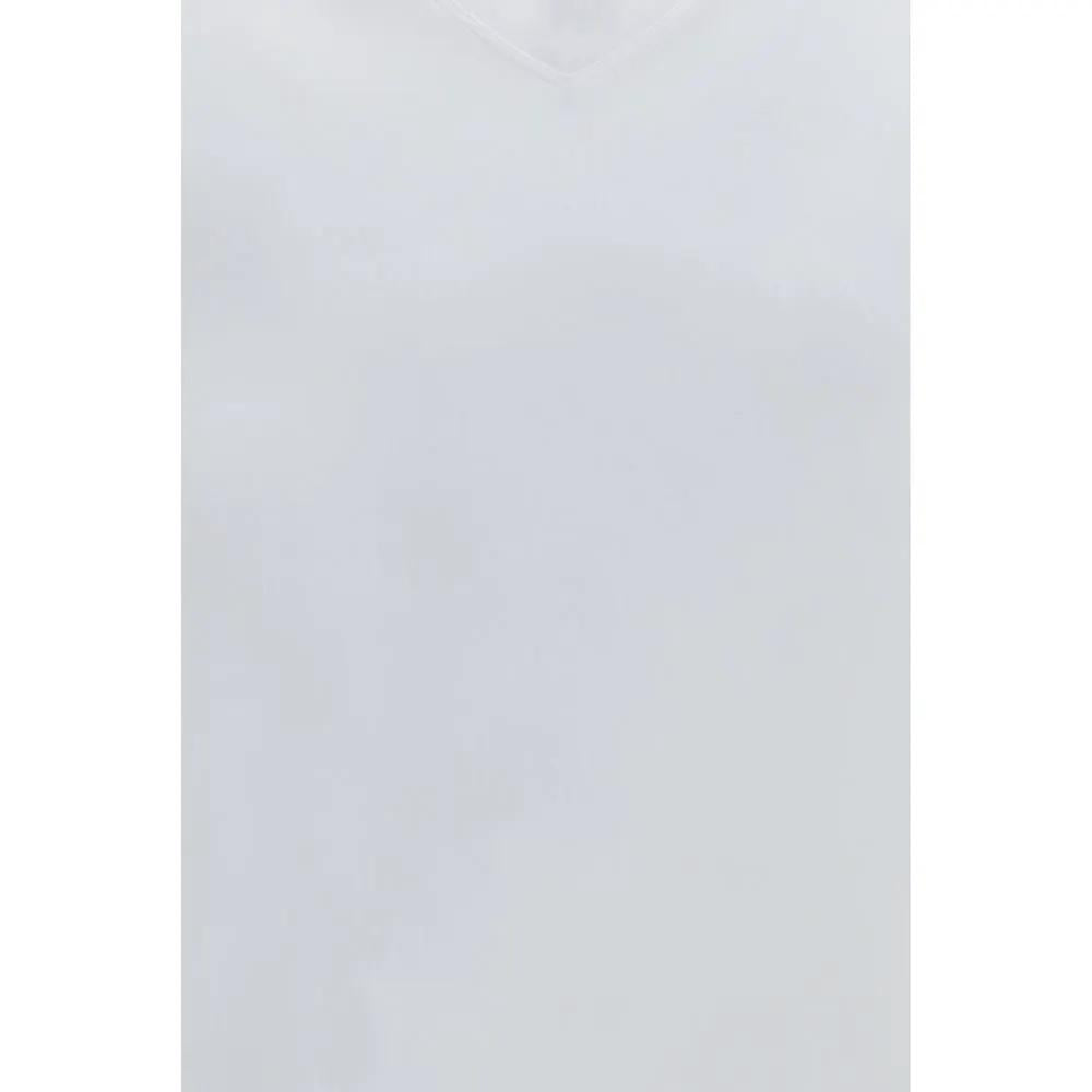 T-shirt en coton blanc Brunello Cucinelli