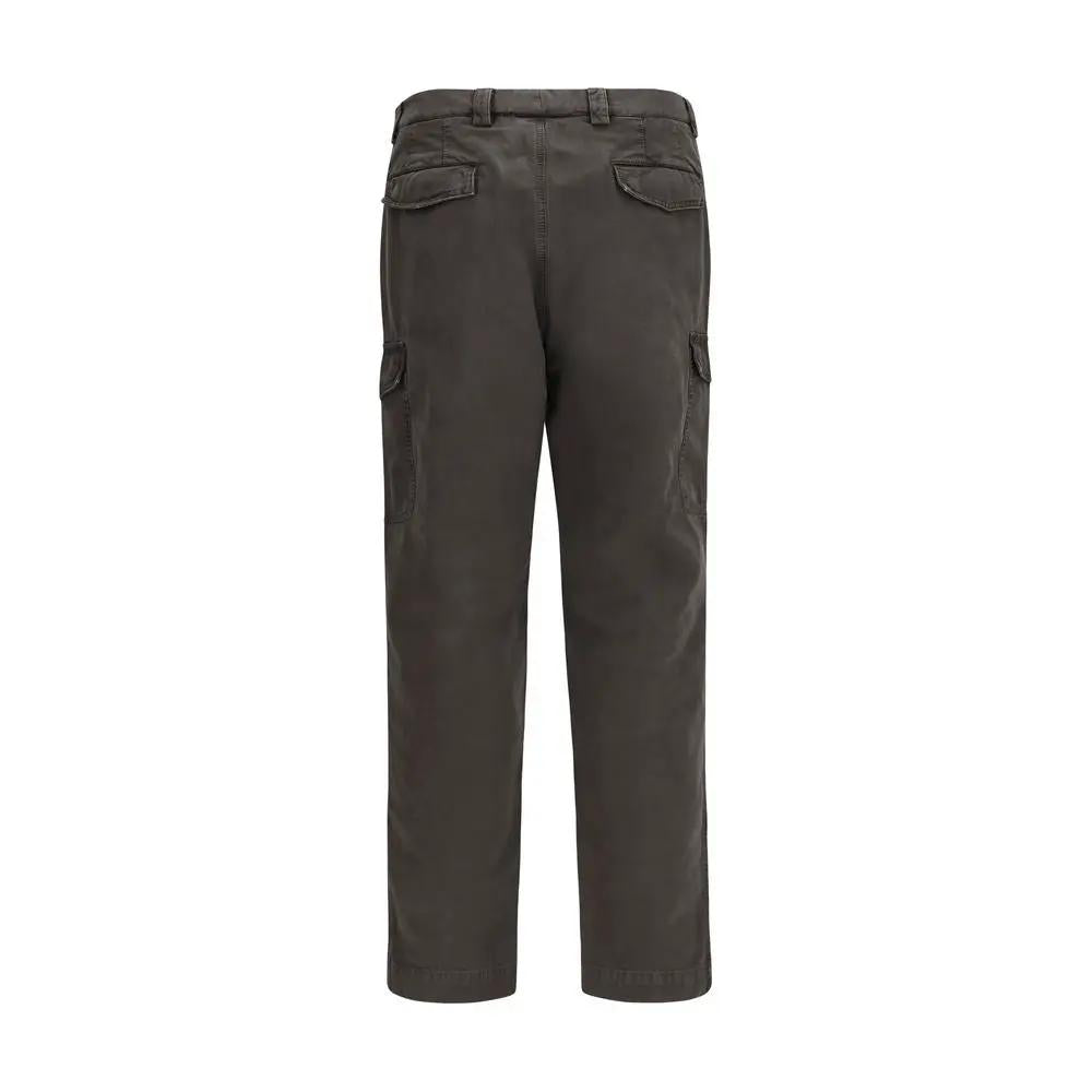 Pantalon décontracté Brunello Cucinelli en coton marron