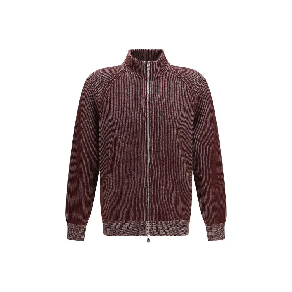 Brunello Cucinelli Gilet en cachemire bordeaux