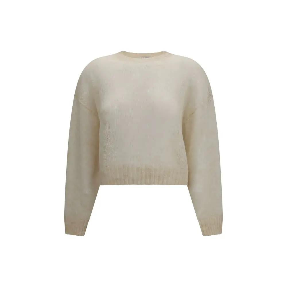 Pull en cachemire beige Brunello Cucinelli