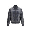 Moose Knuckles Gray Nylon Bomber