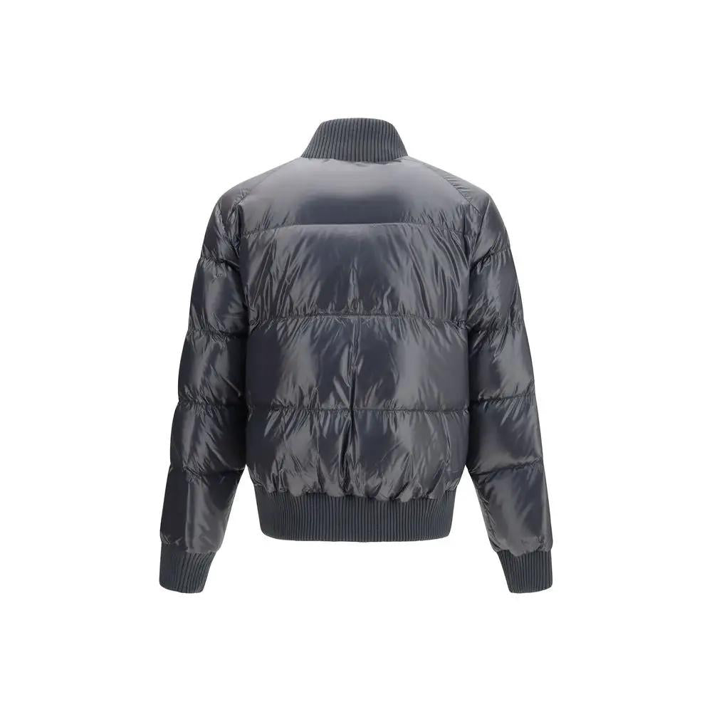 Moose Knuckles Gray Nylon Bomber