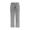 Brunello Cucinelli Gray Cotton Straight-Leg Jeans