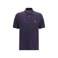 Brunello Cucinelli Purple Cotton Polo Shirt