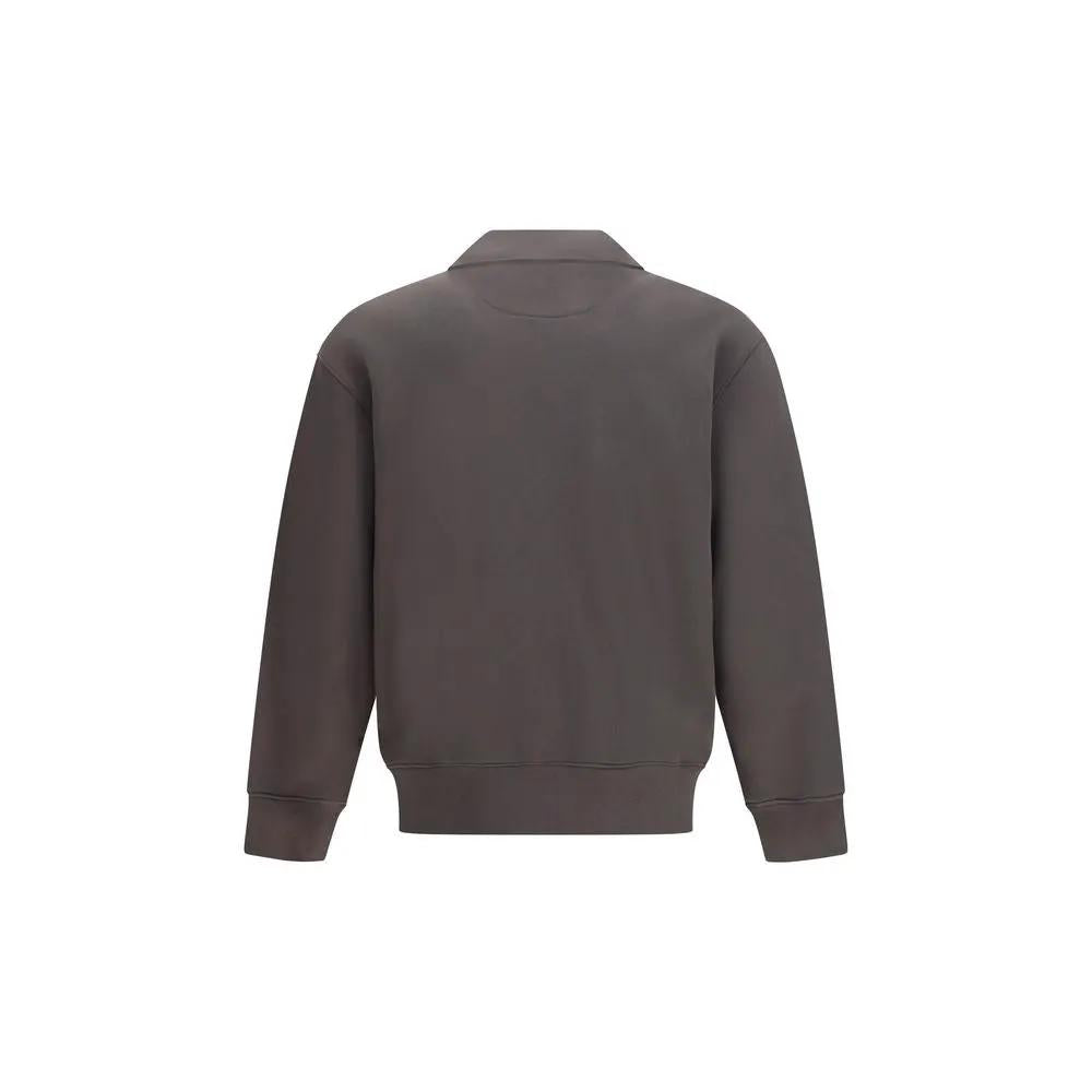 Sweat-shirt gris en coton biologique Maison Kitsuné