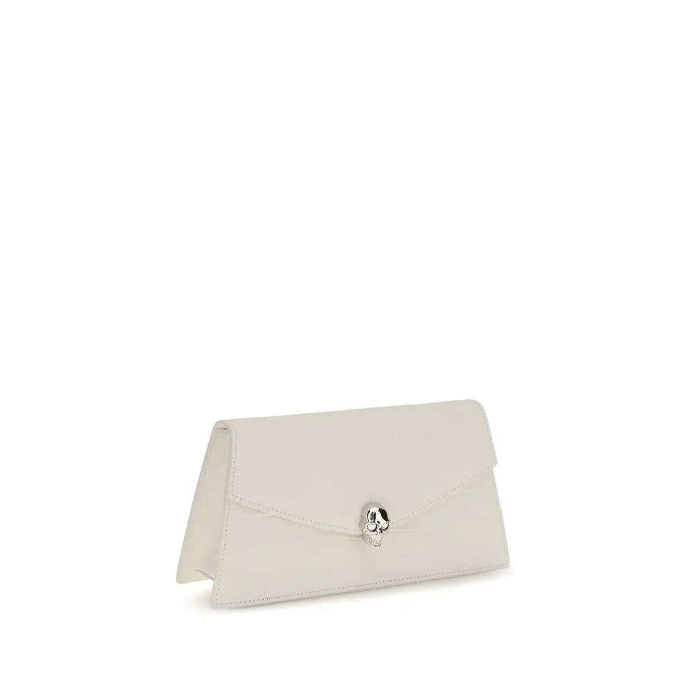 Sac à bandoulière Alexander McQueen en cuir de veau blanc Bos Taurus