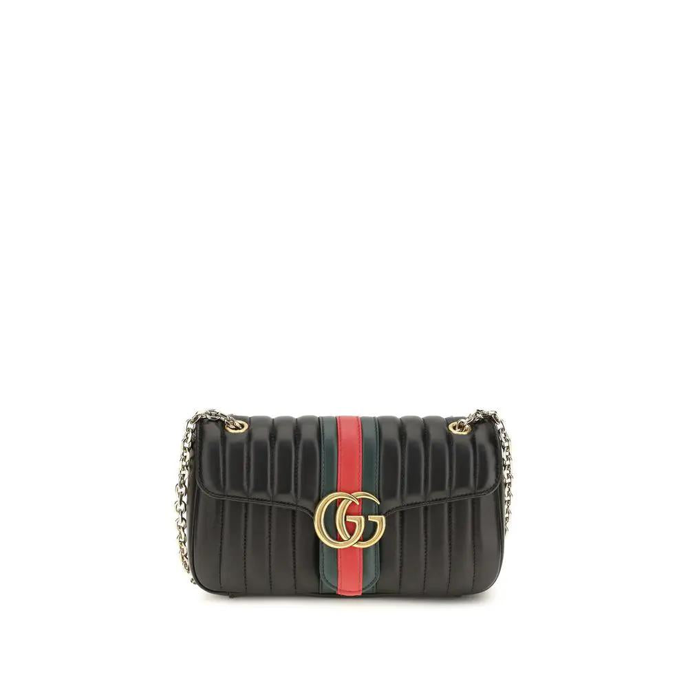 Sac à bandoulière Gucci en cuir de veau noir Bos Taurus
