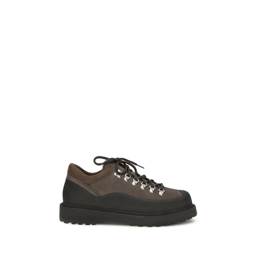 Baskets Diemme en cuir de veau marron Bos Taurus