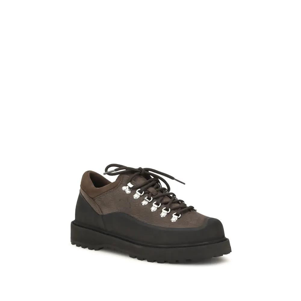 Baskets Diemme en cuir de veau marron Bos Taurus