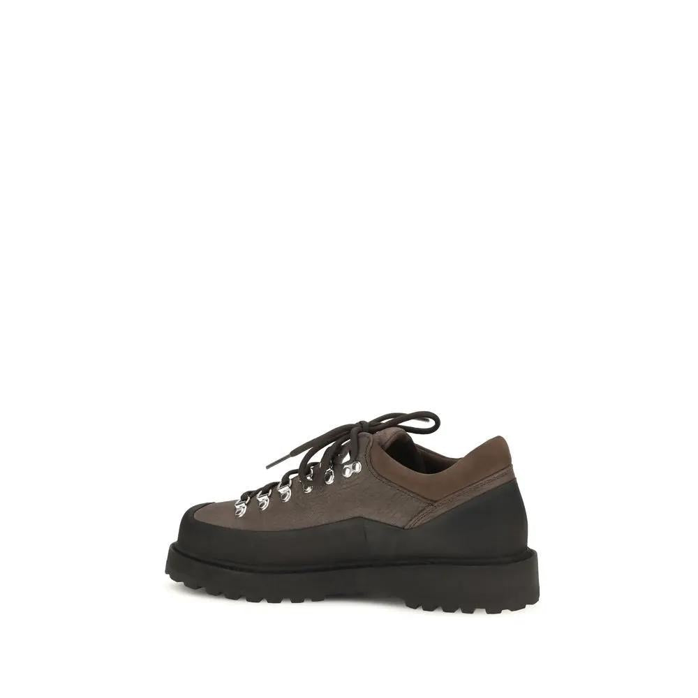 Baskets Diemme en cuir de veau marron Bos Taurus