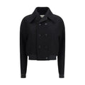 Ami Paris Black Wool Oves Aries Bomber