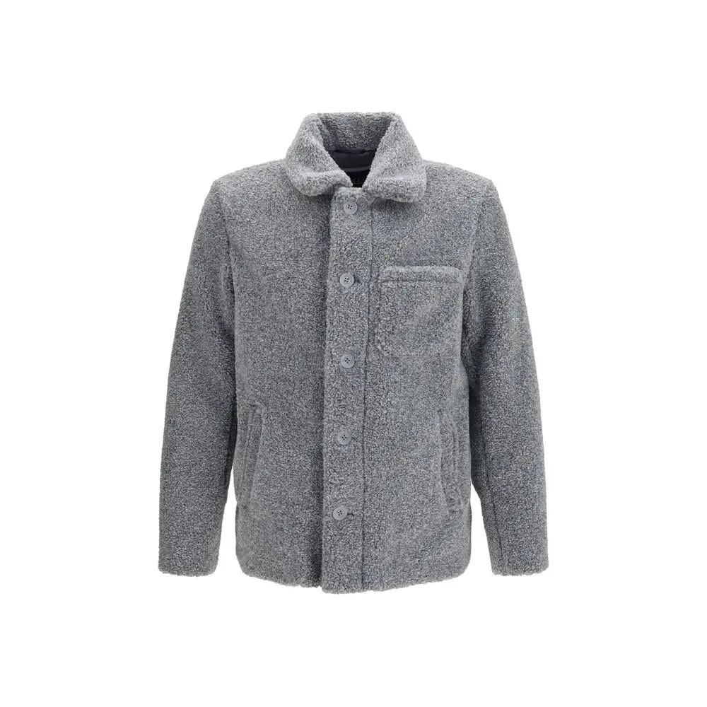 Veste longue Herno en polyester gris