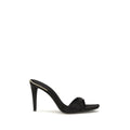 Giuseppe Zanotti Black Viscose Stiletto Heel Sandals