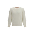 Brunello Cucinelli Brunello Cucinelli White Cashmere Sweater