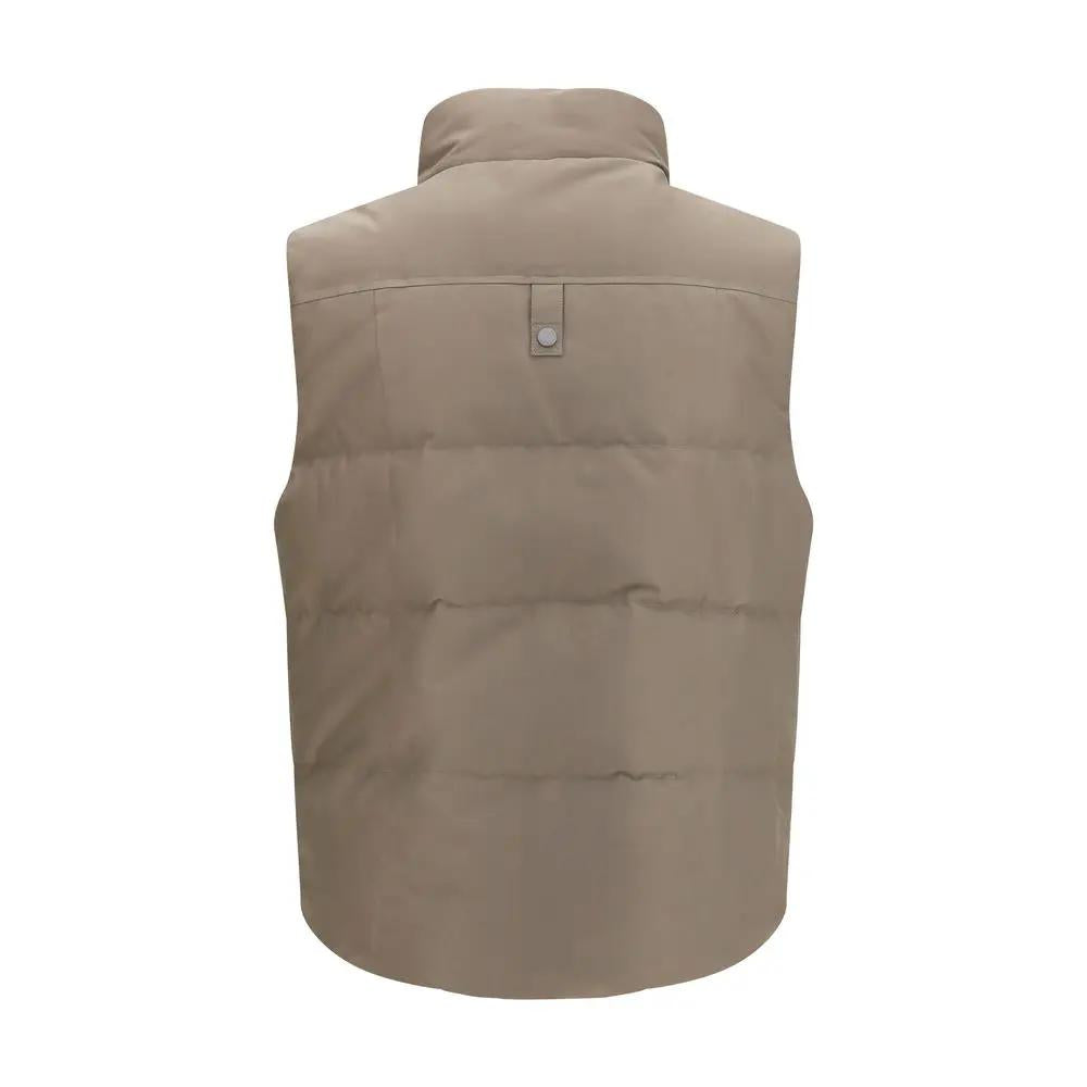 Moose Knuckles Beige Cotton Sleeveless Jacket