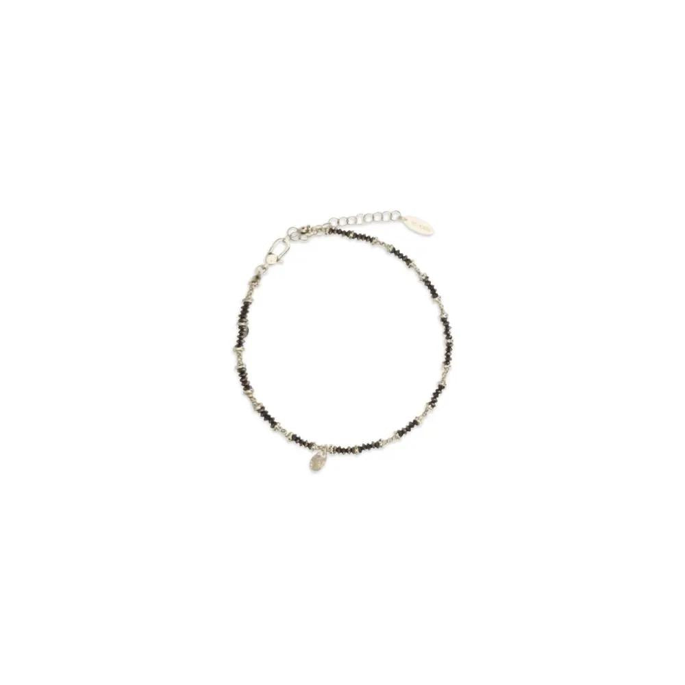 Bracelet Brunello Cucinelli marron et argent