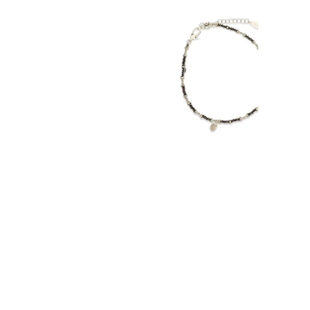 Bracelet Brunello Cucinelli marron et argent
