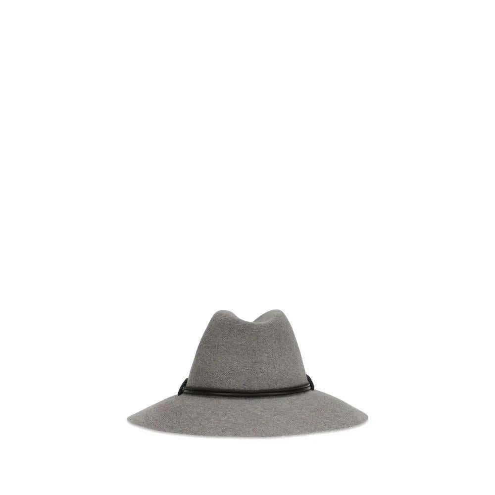 Brunello Cucinelli Gray Eco Fabric Fedora