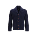 Barbour Blue Wool Oves Aries Cardigan
