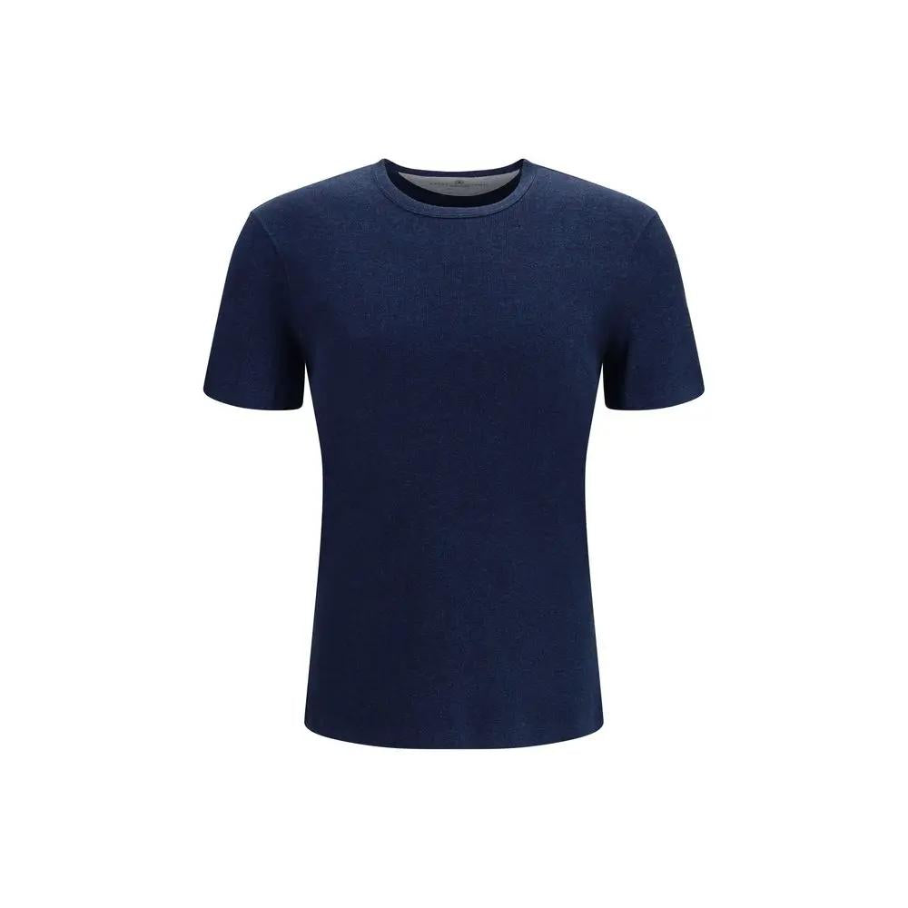 Brunello Cucinelli Blue Cotton T-Shirt