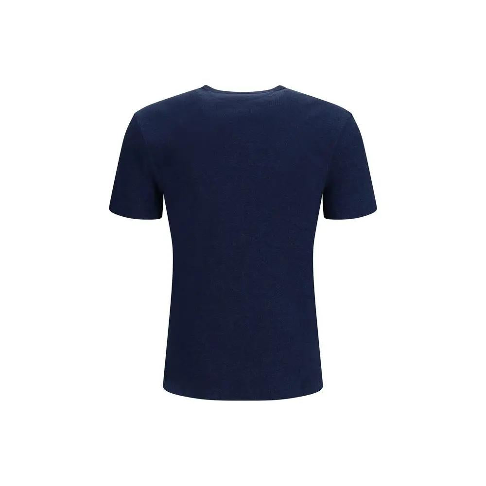 Brunello Cucinelli Blue Cotton T-Shirt