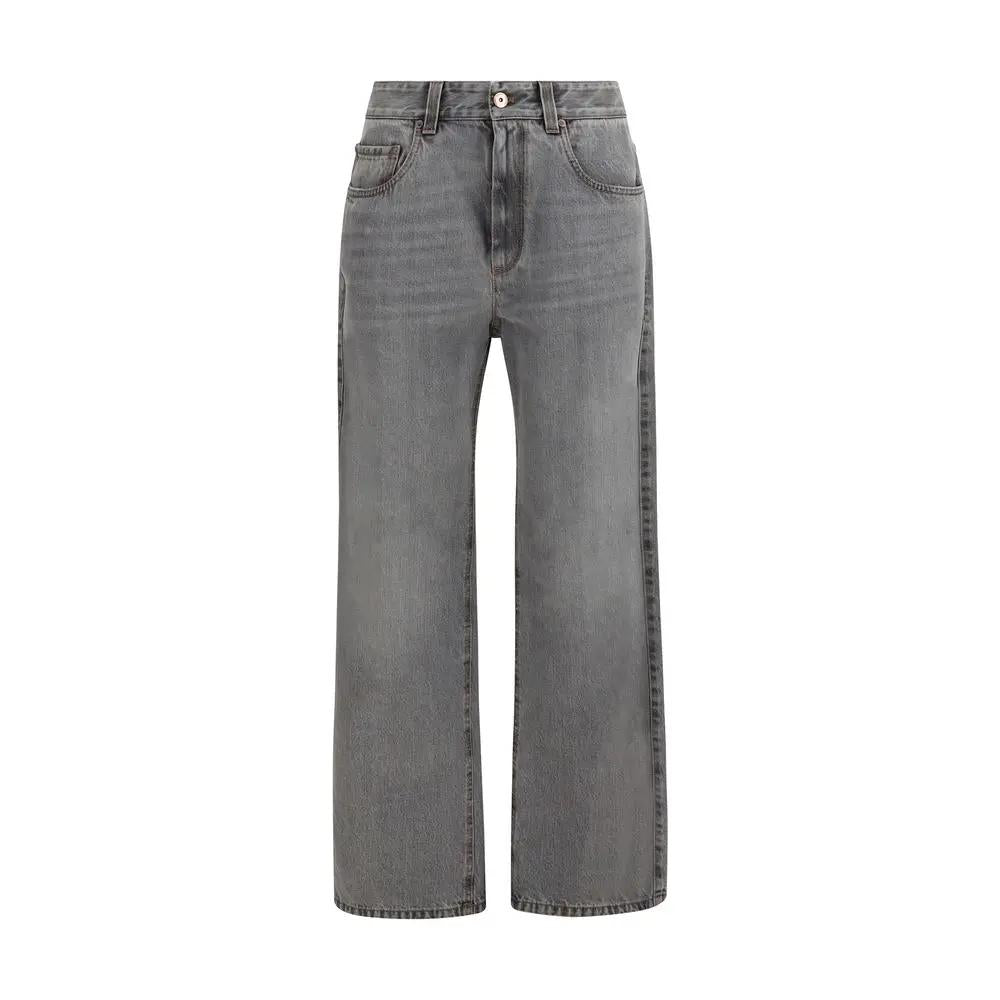 Brunello Cucinelli Gray Cotton Jeans Denim