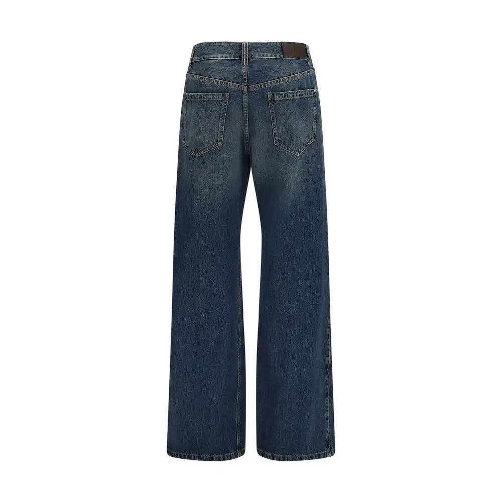 Brunello Cucinelli Jean en coton denim bleu