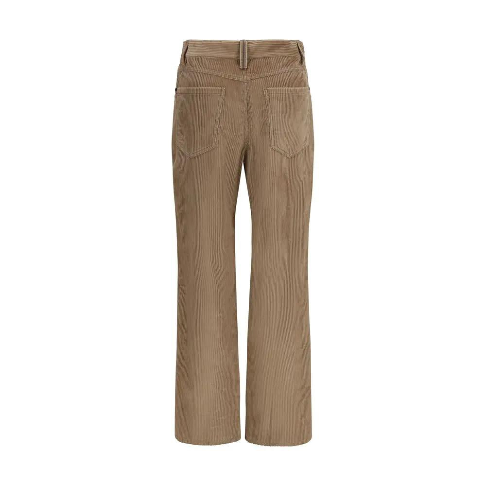 Pantalon décontracté Brunello Cucinelli en coton marron