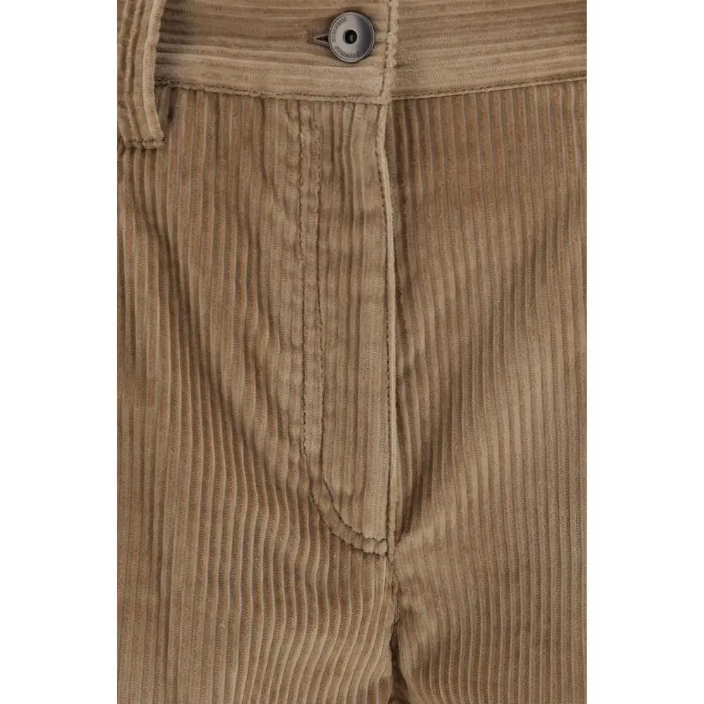 Pantalon décontracté Brunello Cucinelli en coton marron