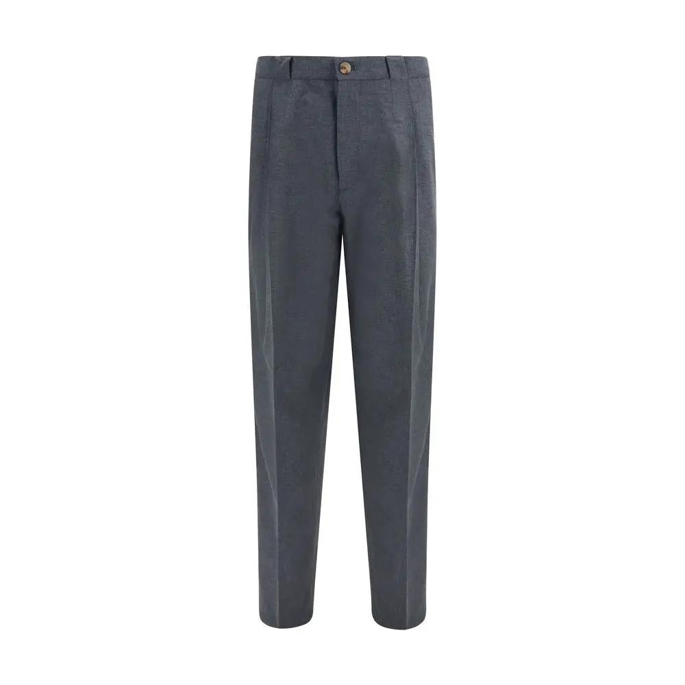 Brunello Cucinelli Gray Wool Oves Aries Dress Pants