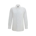 Finamore White Cotton Dress Shirt