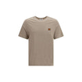 T-shirt en Coton Beige Maison Kitsuné