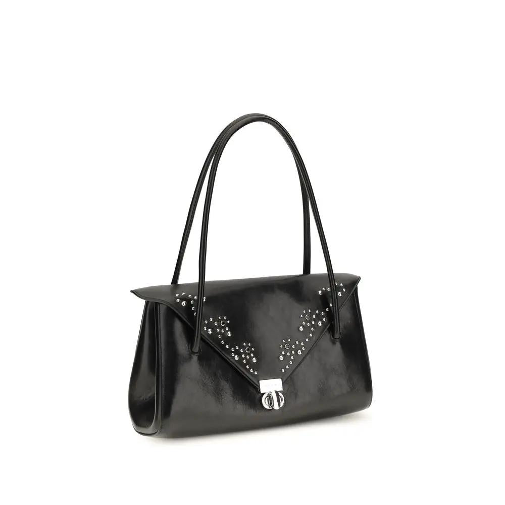 Sac porté épaule Marni en cuir de veau noir Bos Taurus
