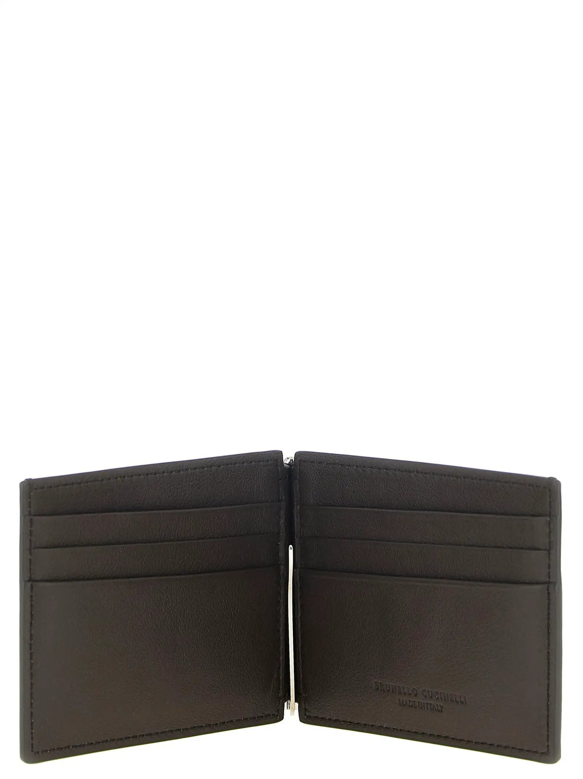 Brunello Cucinelli Brown Calfskin Money Clip
