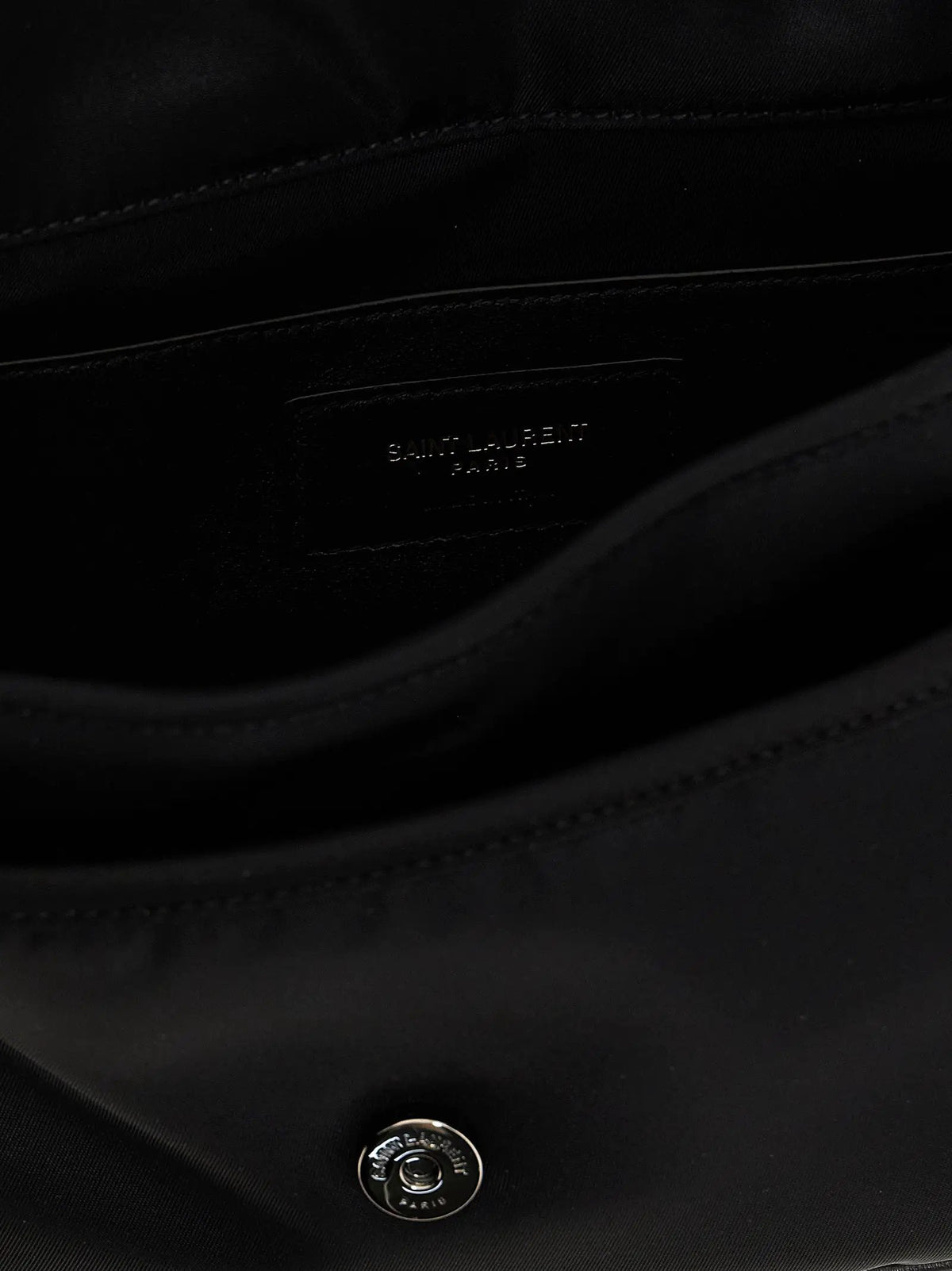 Saint Laurent Black Polyamide Crossbody Bag