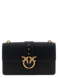PINKO Black Goatskin Crossbody Bag