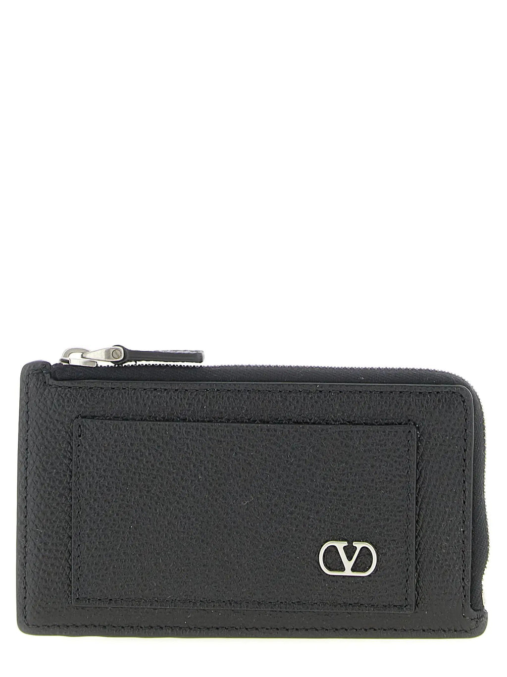 Valentino Garavani Black Calfskin Cardholder