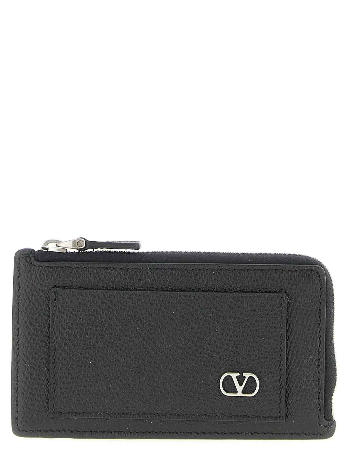 Valentino Garavani Black Calfskin Cardholder